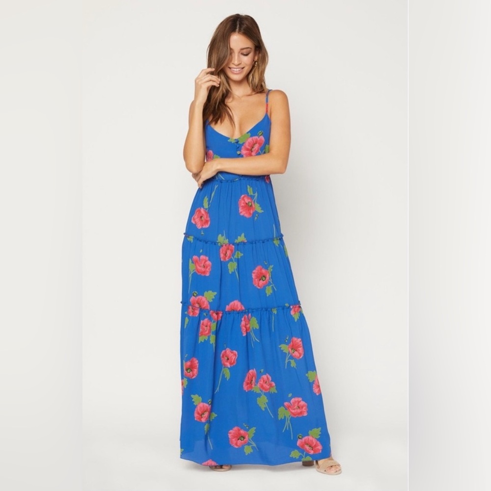 Flynn Skye Jasper Maxi Dress • deep sea Small